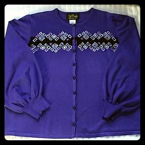 Bob Mackie wearable art sweater